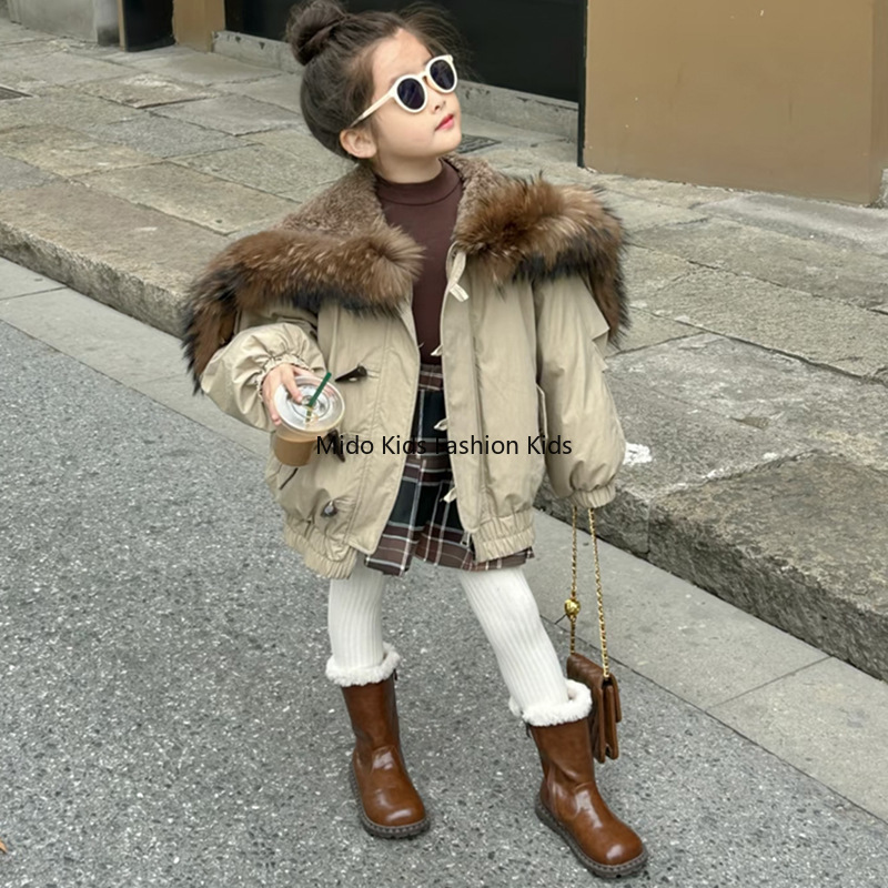 Baby Clothing Designer - Girls' Korean-Style Winter New Design Faux