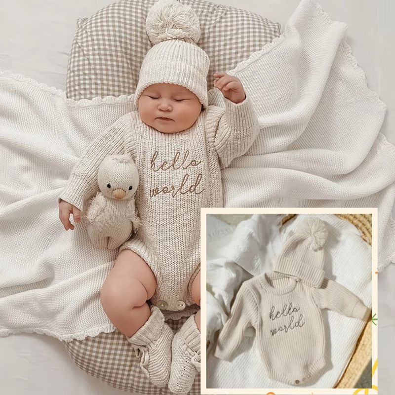 Ylsteed Hello World Knitting N - огляд і ціна Romper Onesie Baby